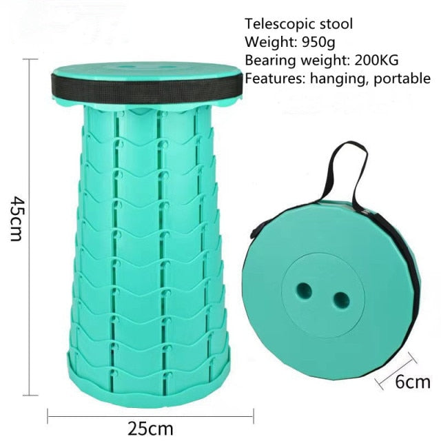 Retractable Folding Stool