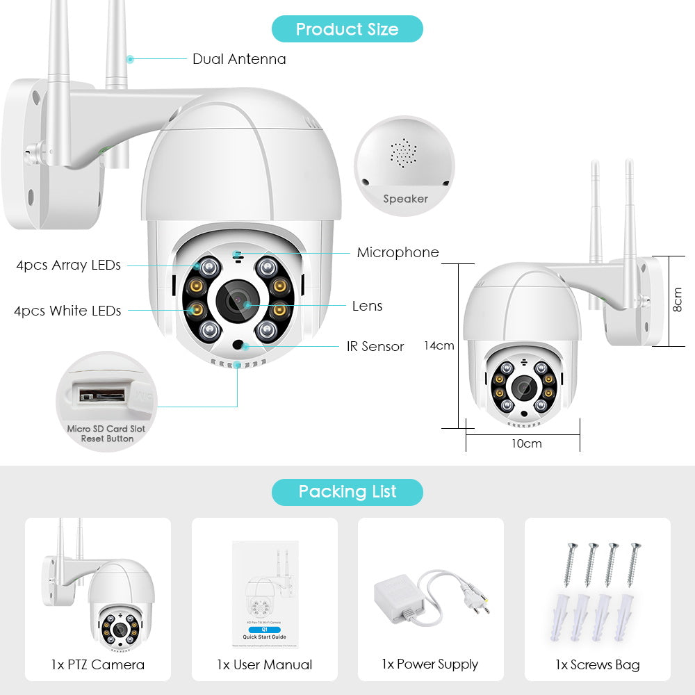 360° 4K Security Camera