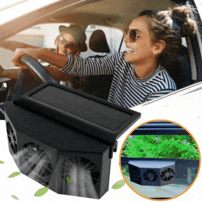 Solar-Powered Car Exhaust Fan