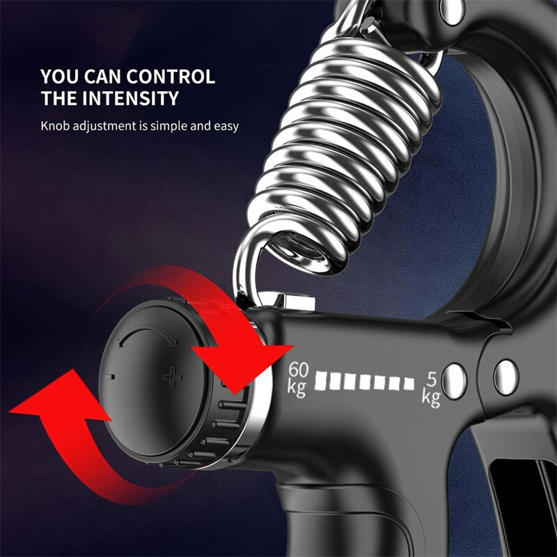 R Shaped Spring Adjustable Hand Exerciser