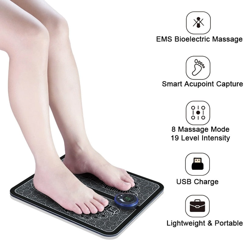 Portable Electric Foot Massager Pad