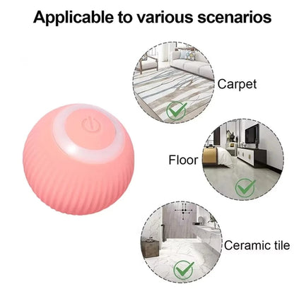 RollingPounce: Rechargeable Interactive Smart Cat Toy