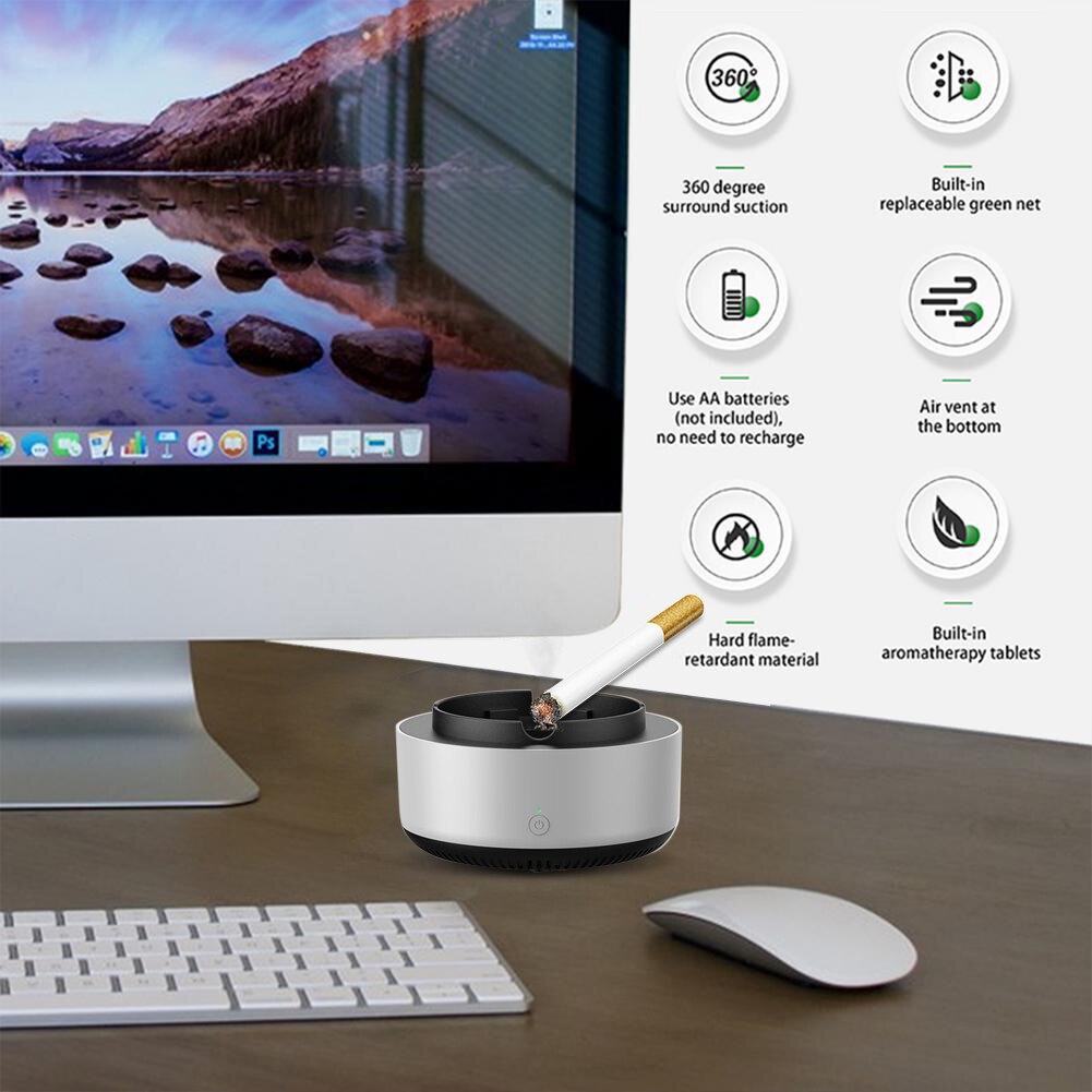 Cigarette Odor Air Purifier Ashtray