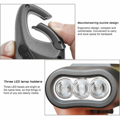 Solar / Crank Rechargeable Flashlight